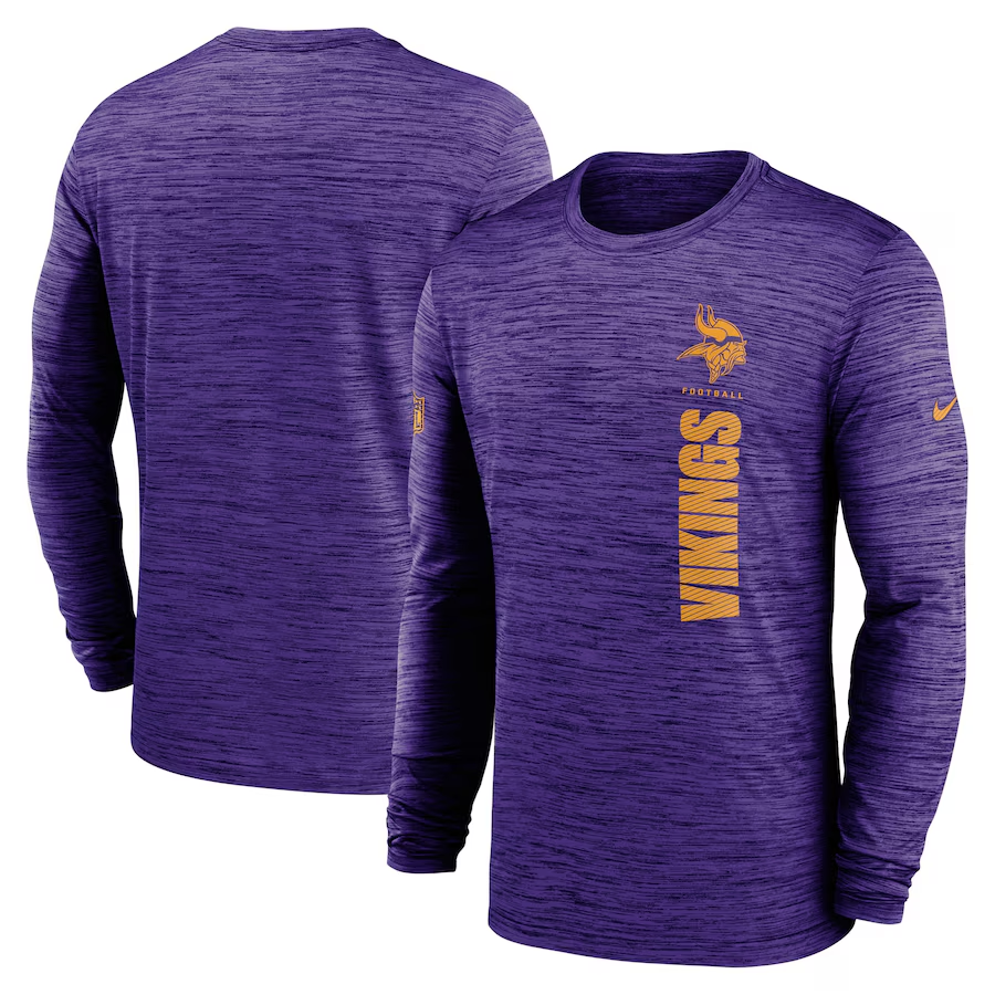 Men Minnesota Vikings purple 2024 Nike NFL long sleeve t shirts